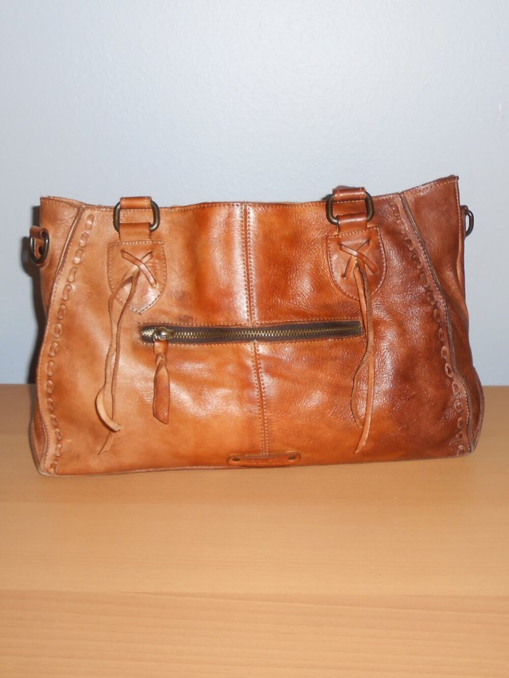 BED STU ROCKABABY Cafe Latte leather bag NO STRAP - Picture 7 of 16